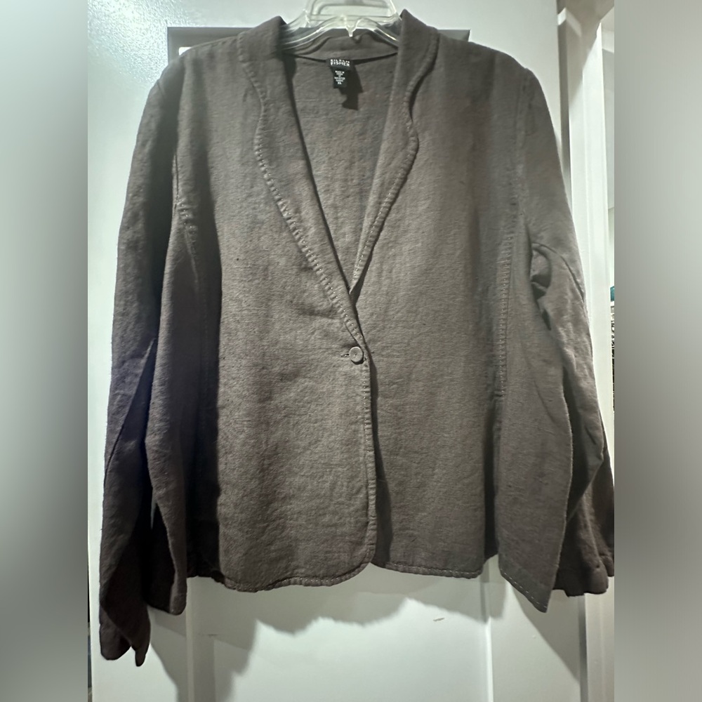NWOT Eileen Fisher linen coat